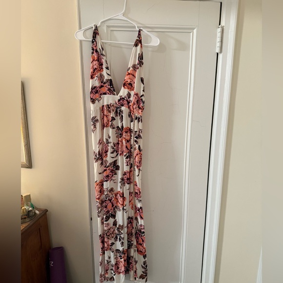 Maaji Rose Glaring Maxi Dress Pink Floral from Revolve - Picture 4 of 7